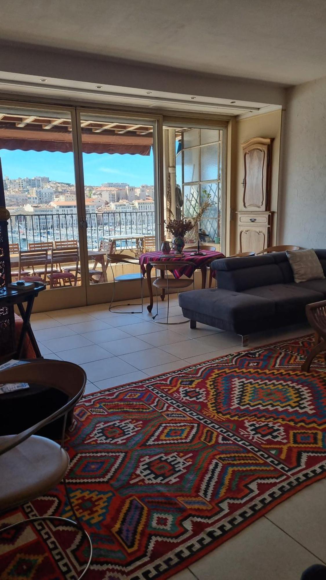 Grand T2 Surplombant Le Vieux Port Marseille Apartamento Exterior foto